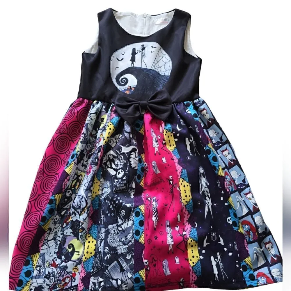 Nwt Nightmare Before Christmas Dress by E Beik Size 6/7 - Picture 2 of 2